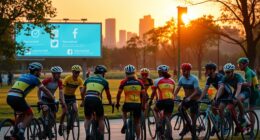 social media and cycling communities
