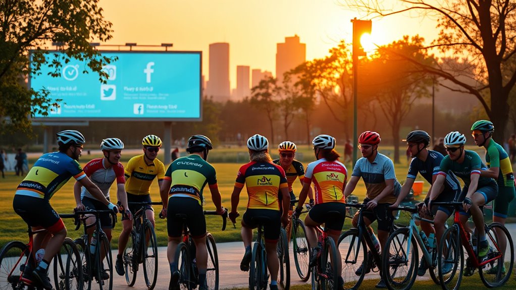 social media and cycling communities