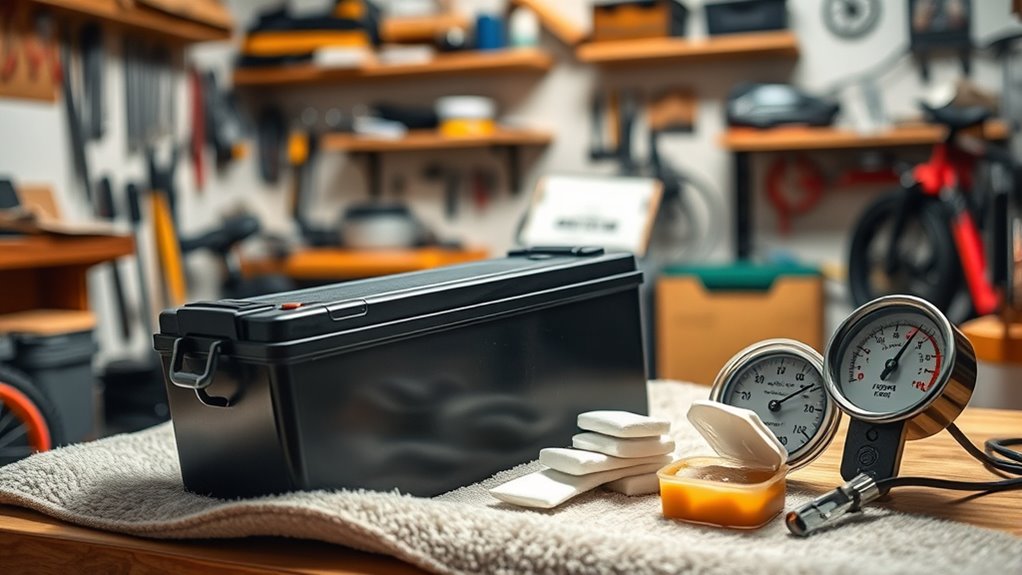 store battery in cool dry