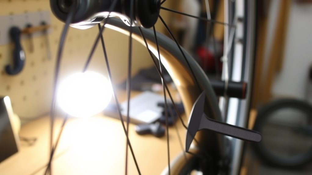 straighten a bent wheel