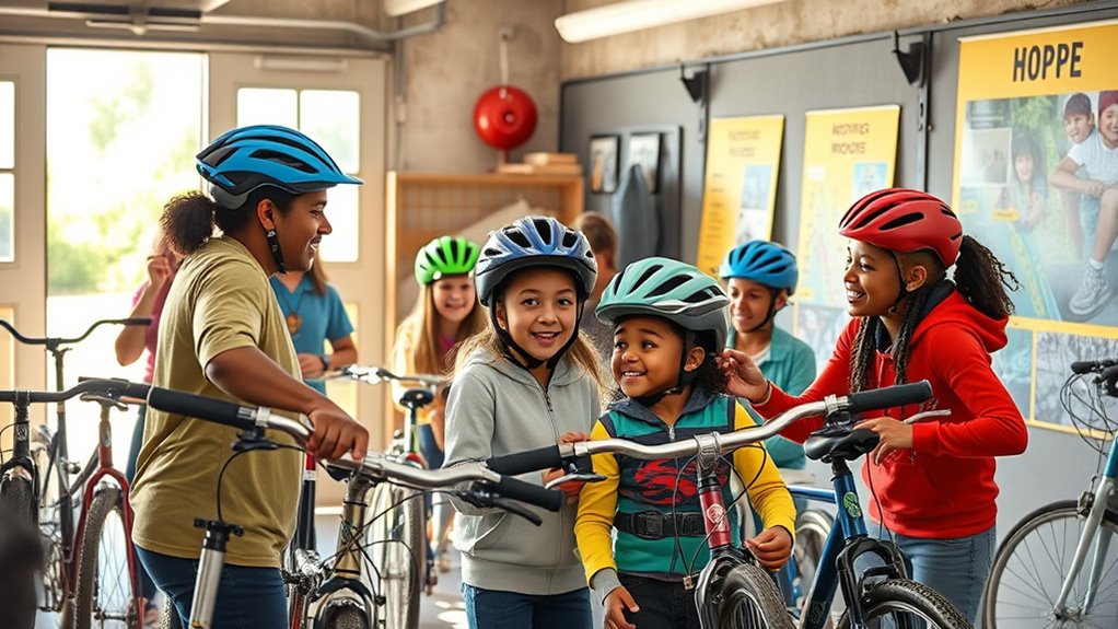 supporting youth cycling access