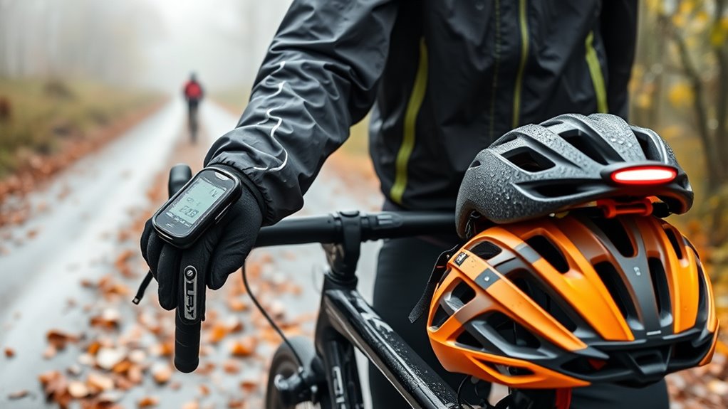 weather appropriate cycling gear