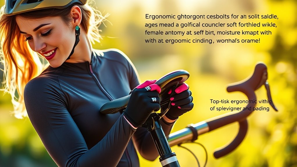 women specific ergonomic cycling accessories
