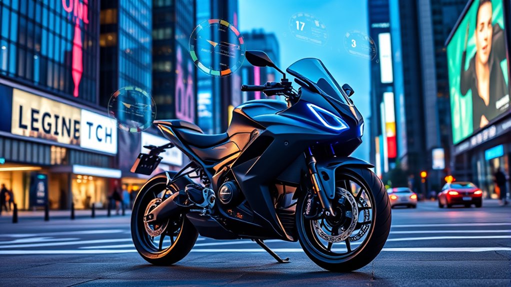 connected smart electric motorbikes