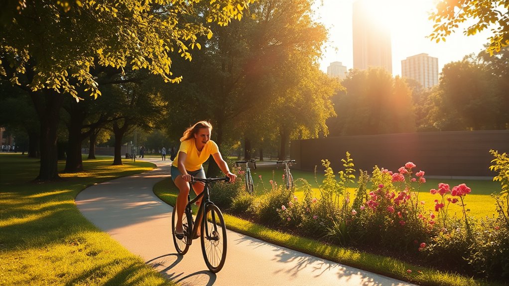 cycling reduces emissions and improves health