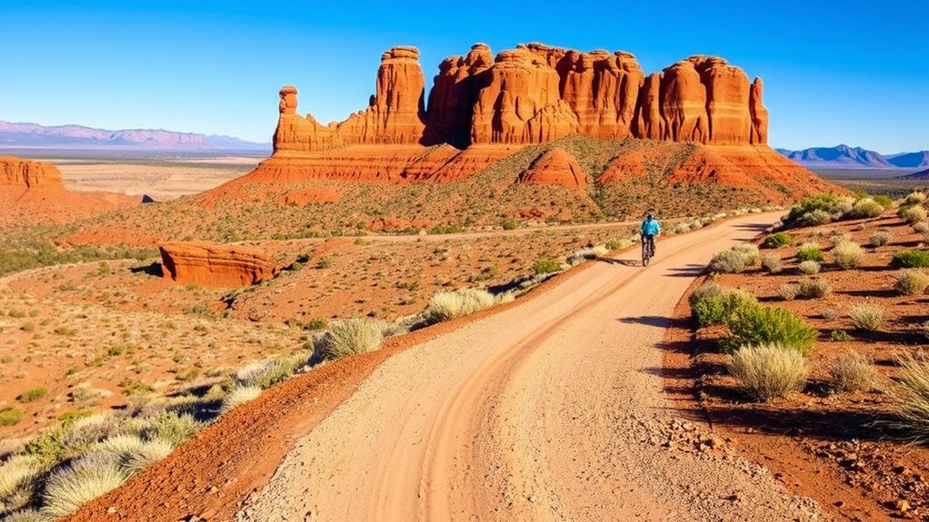 desert canyons climbing scenery