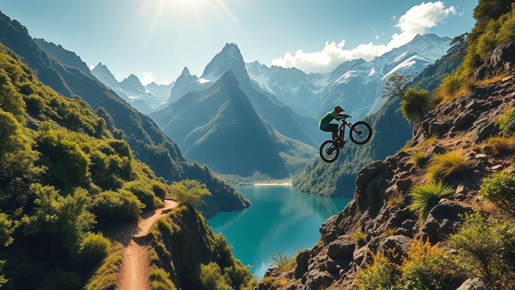 diverse oceania mountain biking