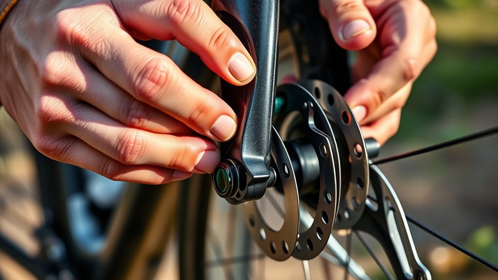 ensure proper brake pad alignment