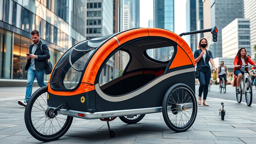 foldable lightweight urban trailers