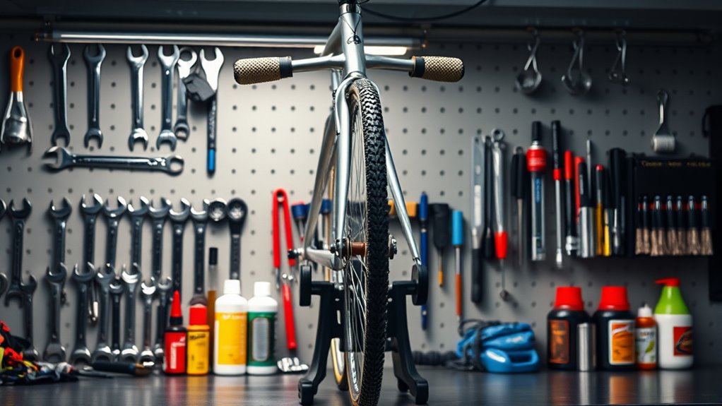 gather essential bike maintenance tools