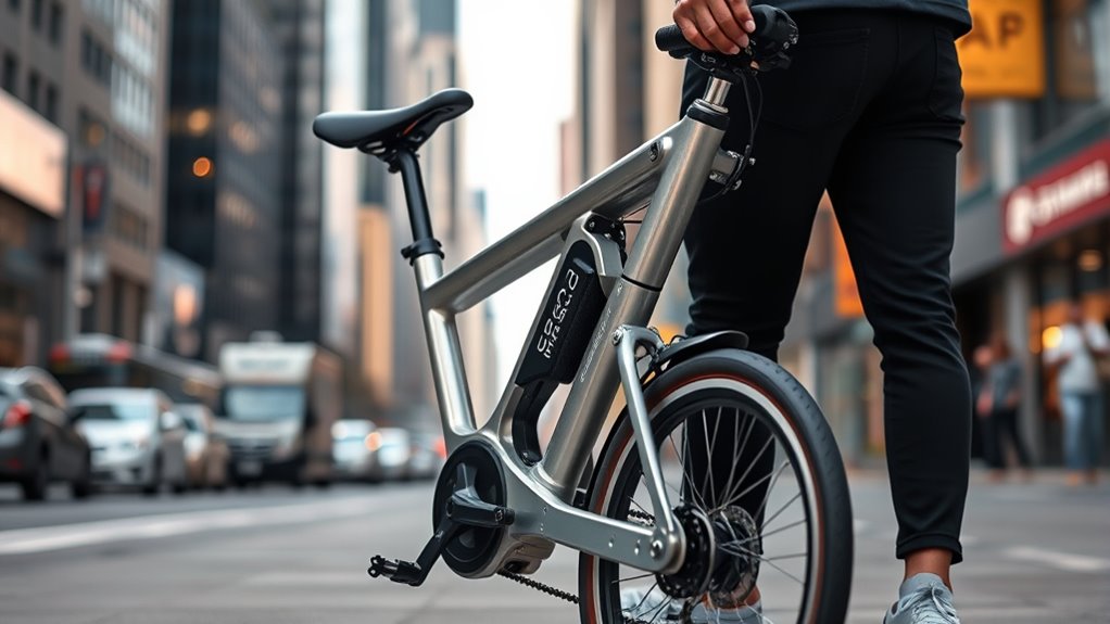 high tech urban folding bikes
