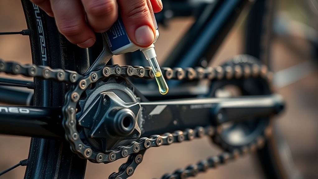 proper chain lubrication technique