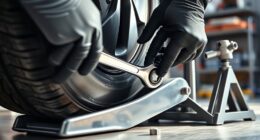 replace and inflate tire