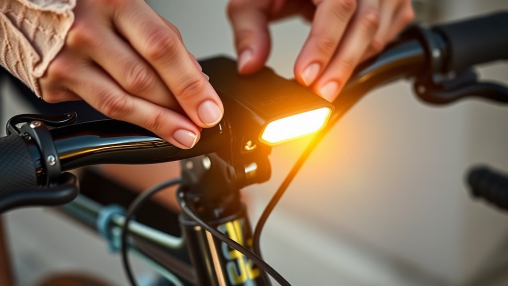 secure bike lighting properly