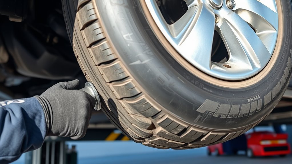 secure tire stabilize vehicle
