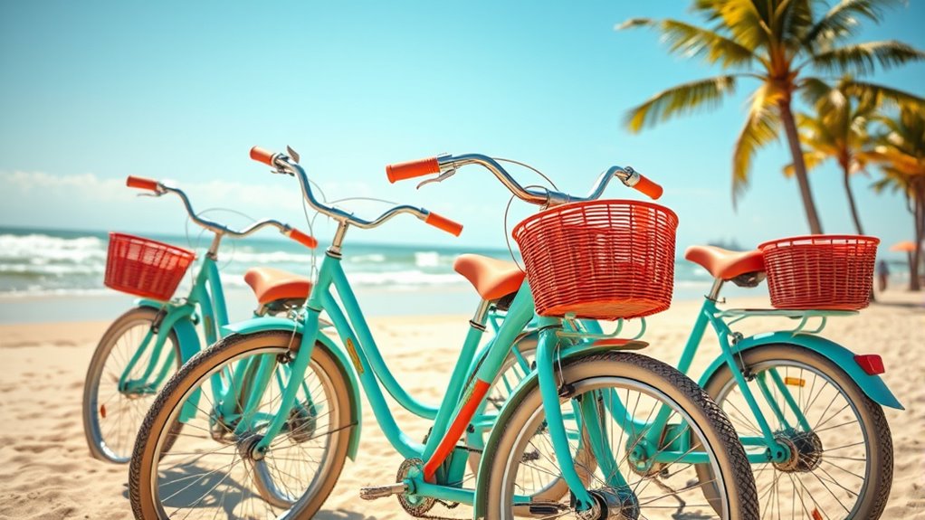 stylish comfortable beach bikes