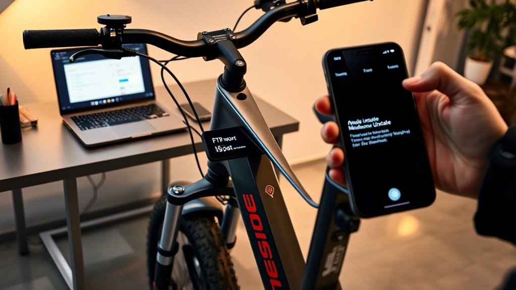 update software and monitor battery