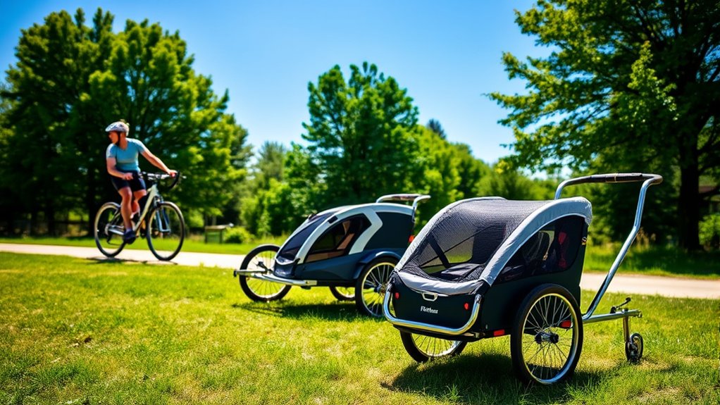 variety of specialized trailers