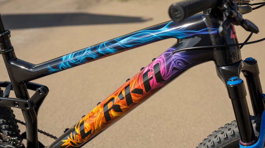 custom bike frame decal designs