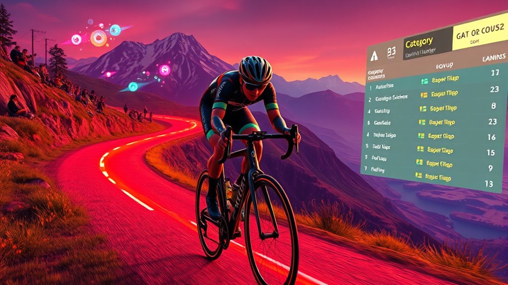 cycling categories strategies power ups