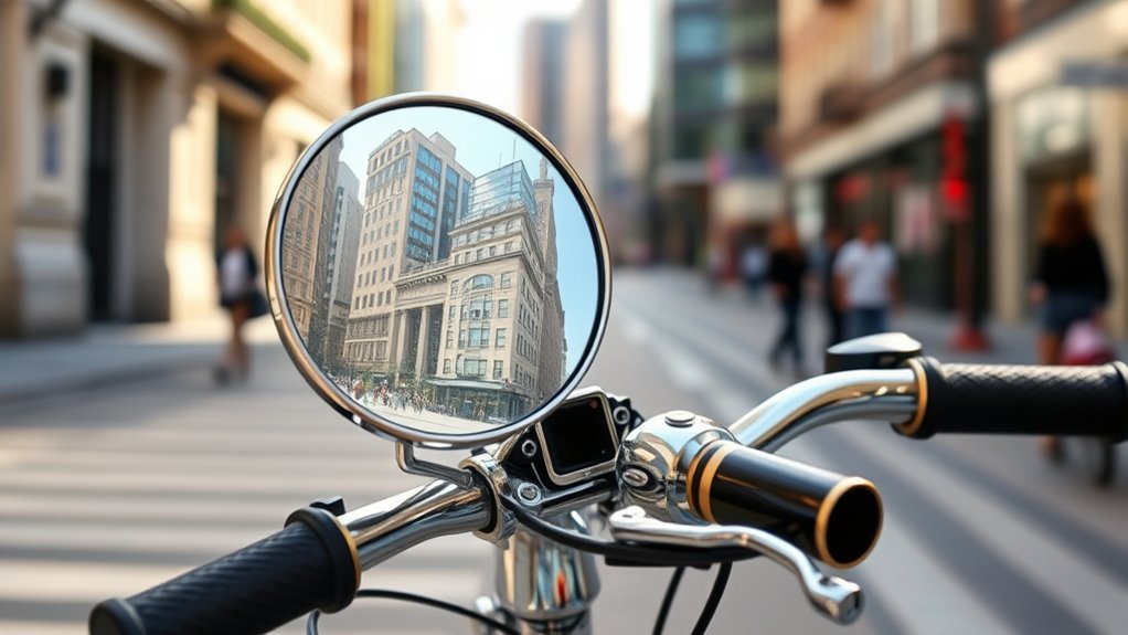 handlebar fit and visibility