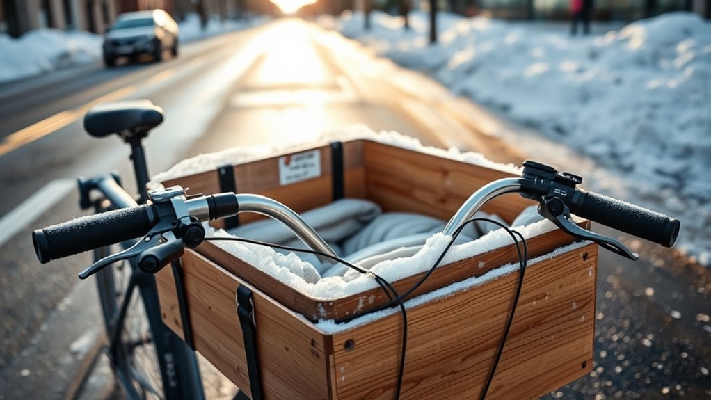 prepare cargo bike winter setup