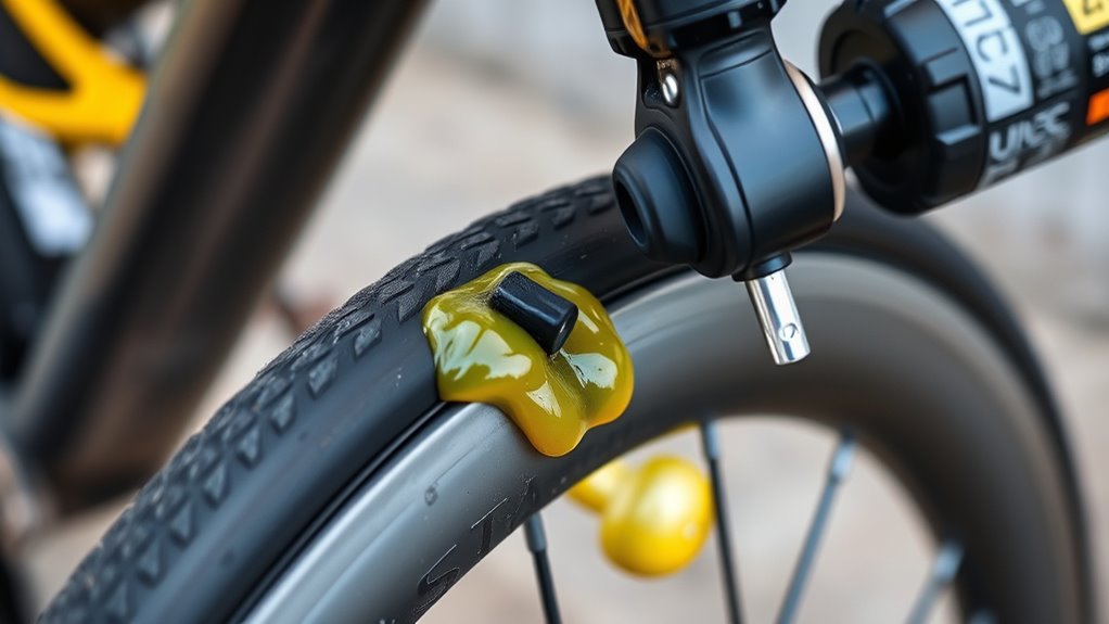 prepare rim tape and valve