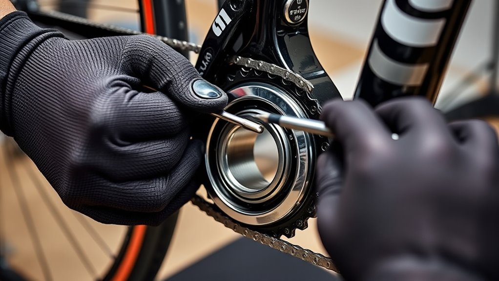 remove wheels and crankset