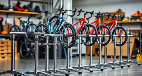 rotatable bike repair stands