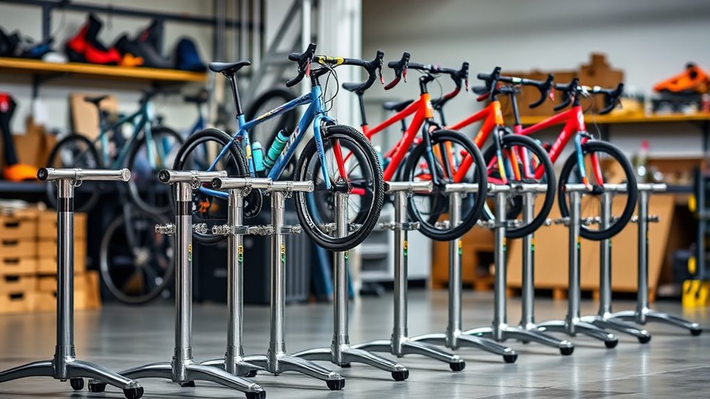 rotatable bike repair stands