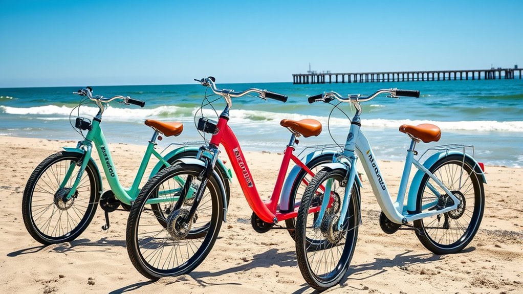 top class 2 beach cruiser e bikes
