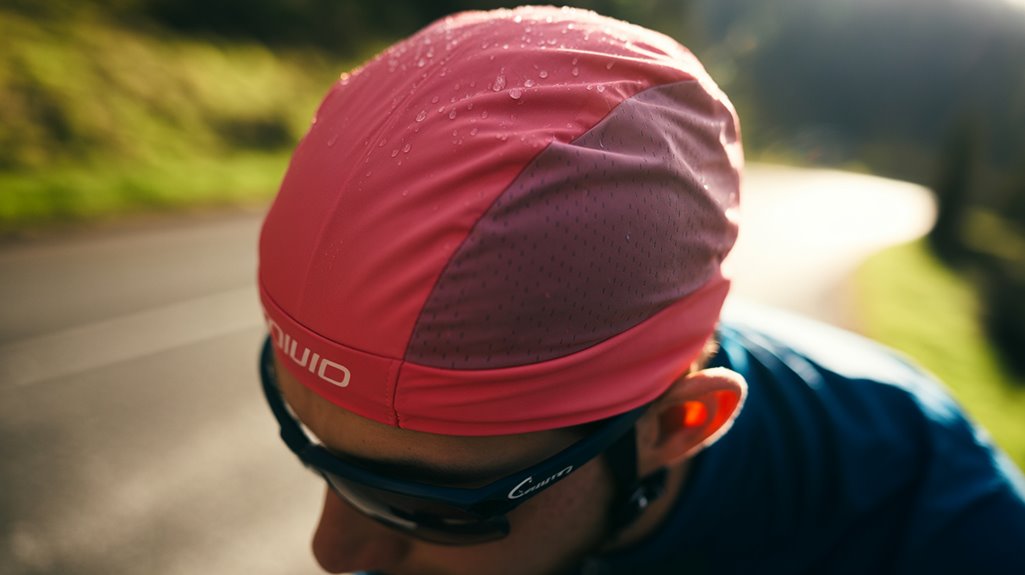 top cycling sweat wicking caps