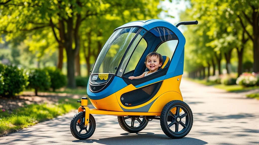top two wheel kids strollers