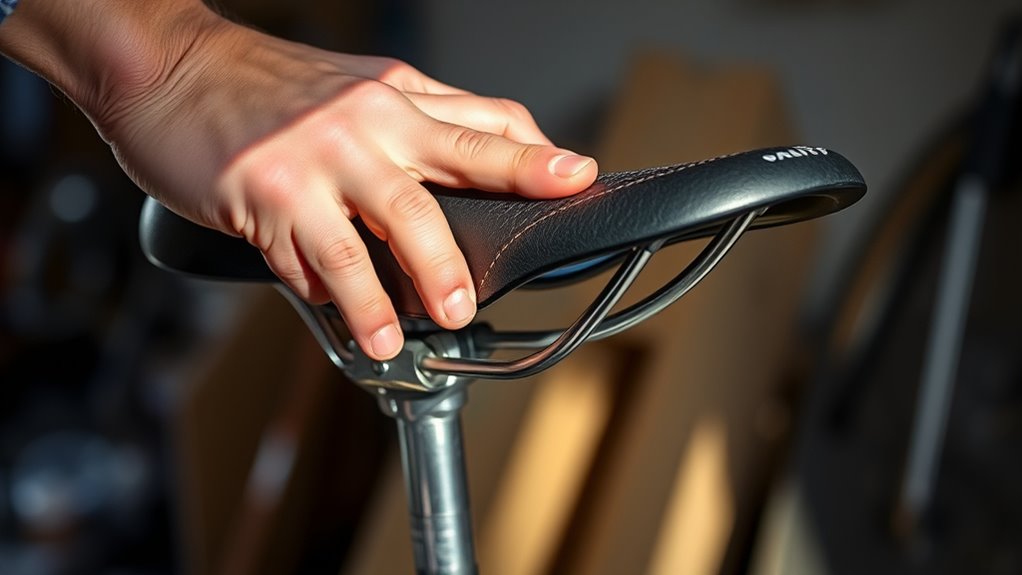 check and adjust saddle height