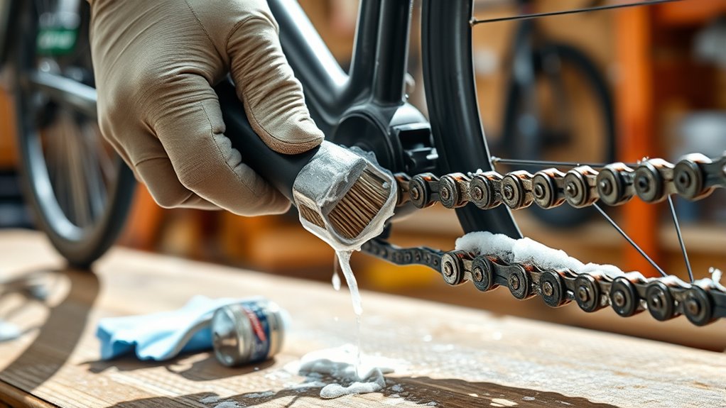 gather supplies and secure bike
