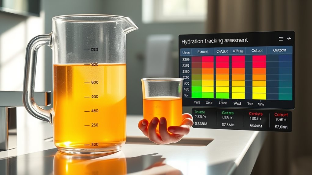 monitor urine color and output