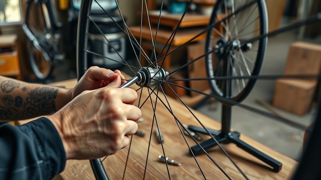 wheel truing at home