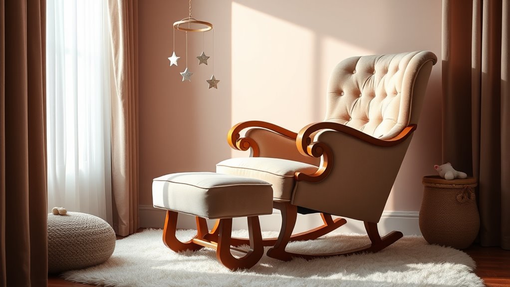 elegant luxury nursery rocking chairs