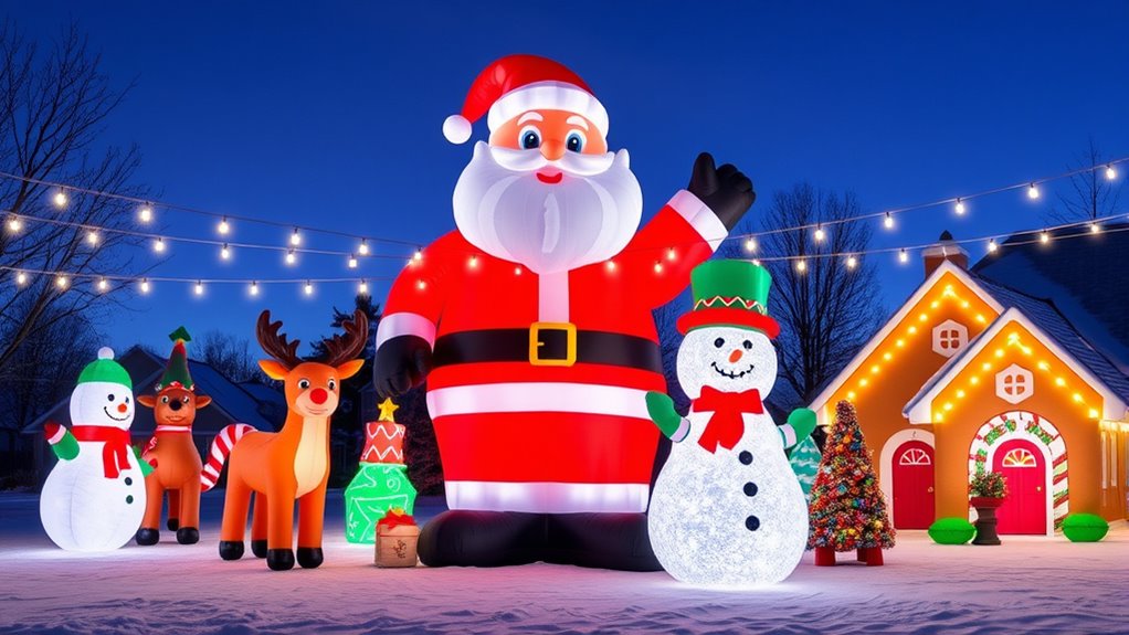 large festive inflatable decorations