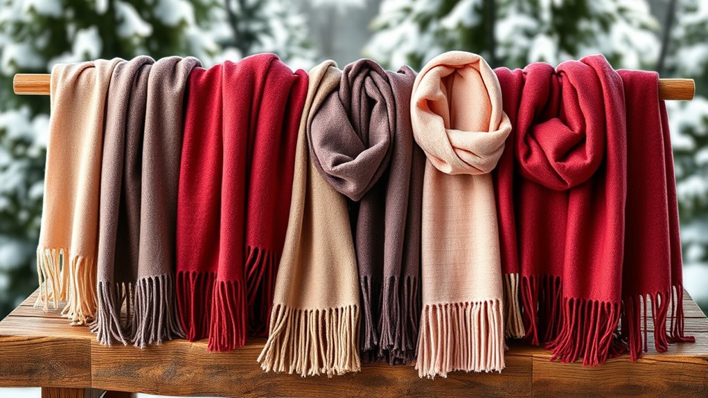 luxurious winter cashmere scarves