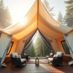 luxury camping shelter options