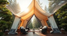 luxury camping shelter options