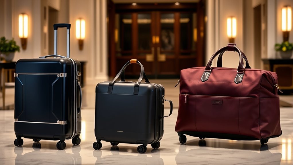 luxury durable travel luggage