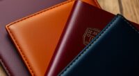 luxury leather passport sets