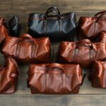 luxury leather travel bags
