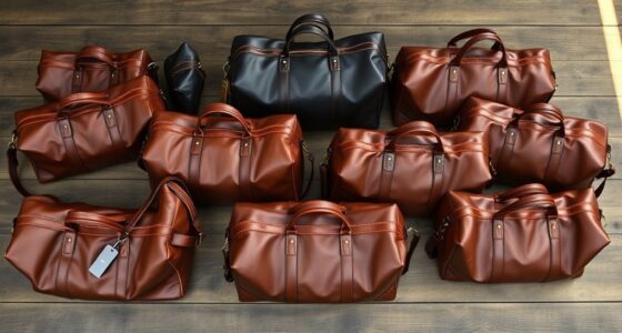 luxury leather travel bags