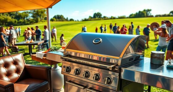 luxury tailgating grill selections