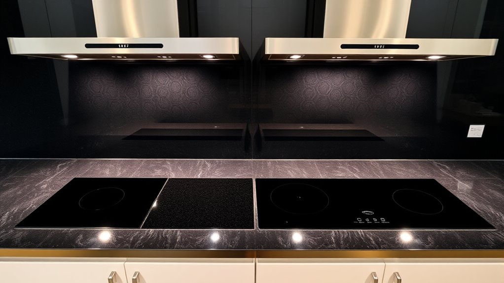 premium induction cooktops with ventilation