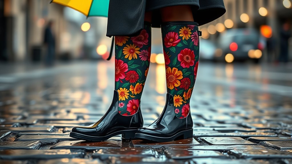 stylish functional rain boots