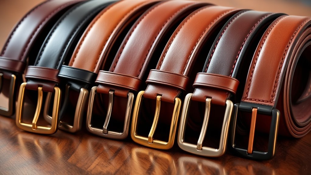 top men s leather belt selection